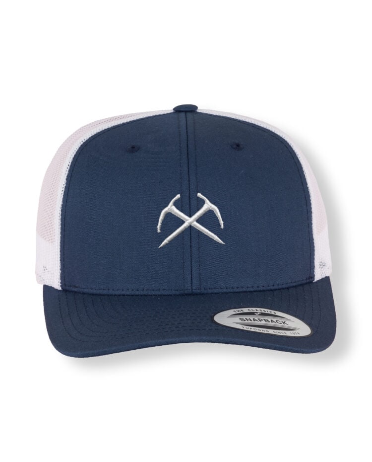 Casquette Trucker Navy face Piolet alpiniste scaled