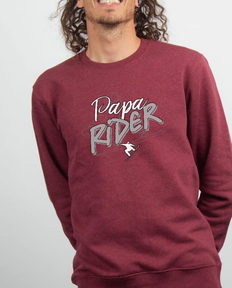 Pull Homme Bordeau papa rider