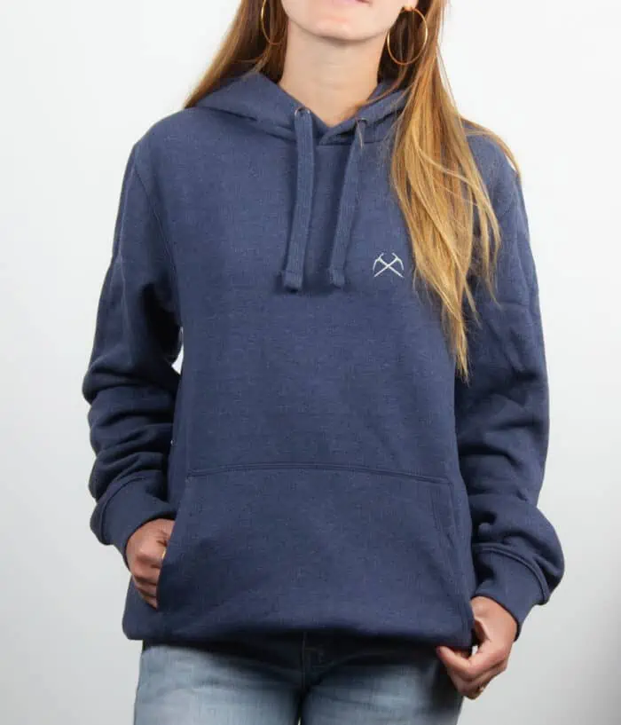 Sweat Femme Bleu Jean PIOLET ALPINISTE