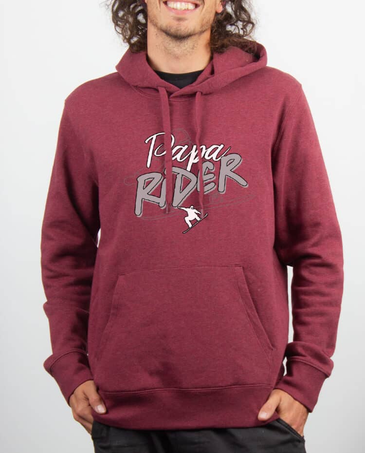 Sweat Homme Bordeau papa rider