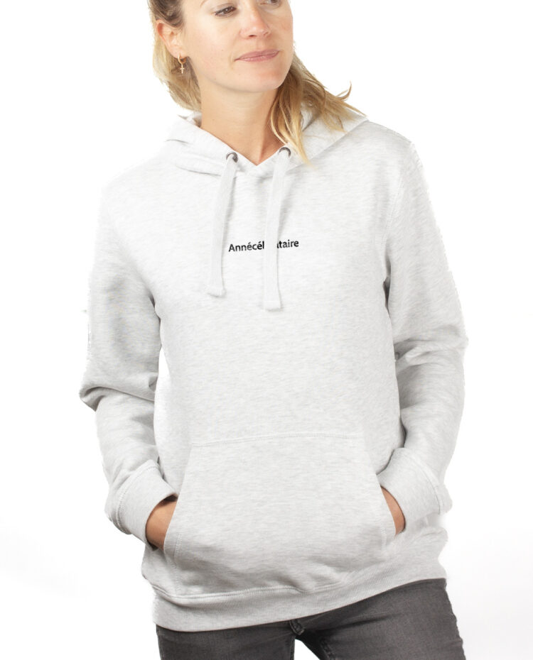 ANNECELIBATAIRE hoodie Sweat capuche Femme Blanc SWFBLA165