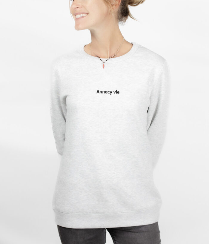 ANNECY VIE Sweatshirt pull Femme Blanc PUFBLA182