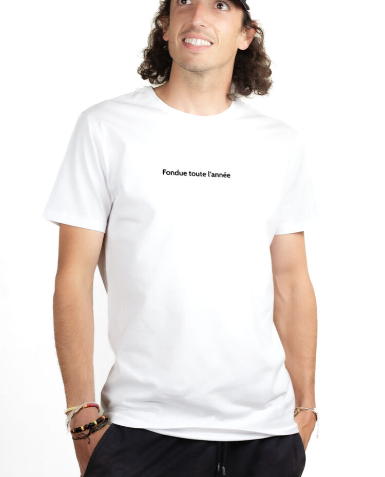 FONDUE TOUTE LANNEE T shirt Homme Blanc TSHB178