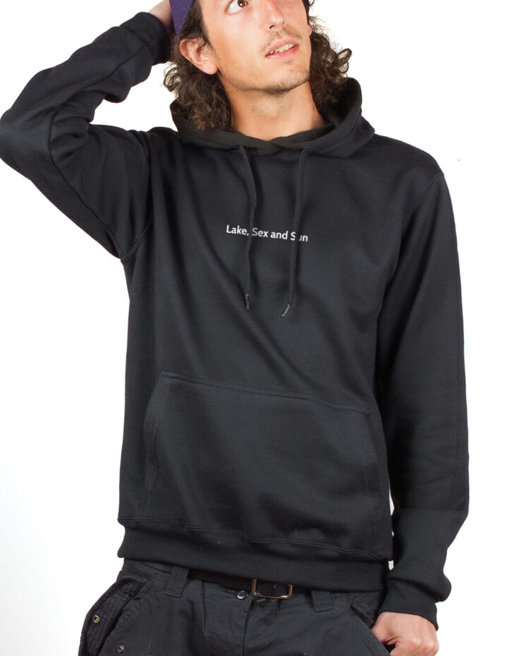 LAKE SEX AND SUN Hoodie Sweat capuche Homme Noir SWHNOI168