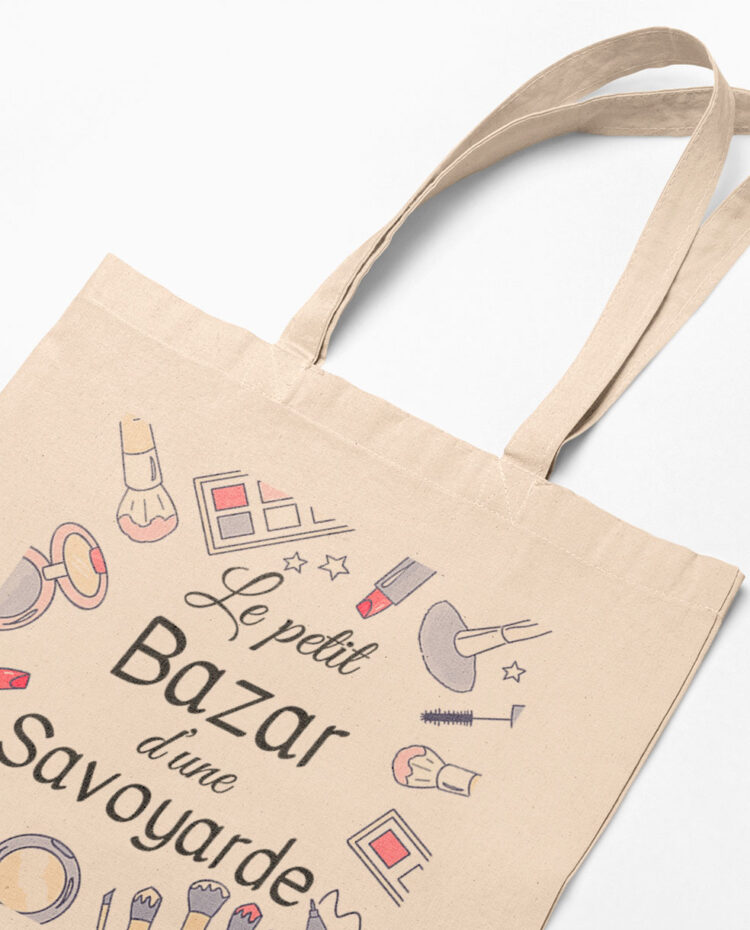 LE PETIT BAZAR DUNE SAVOYARDE Tote bag sac savoie zoom TO158