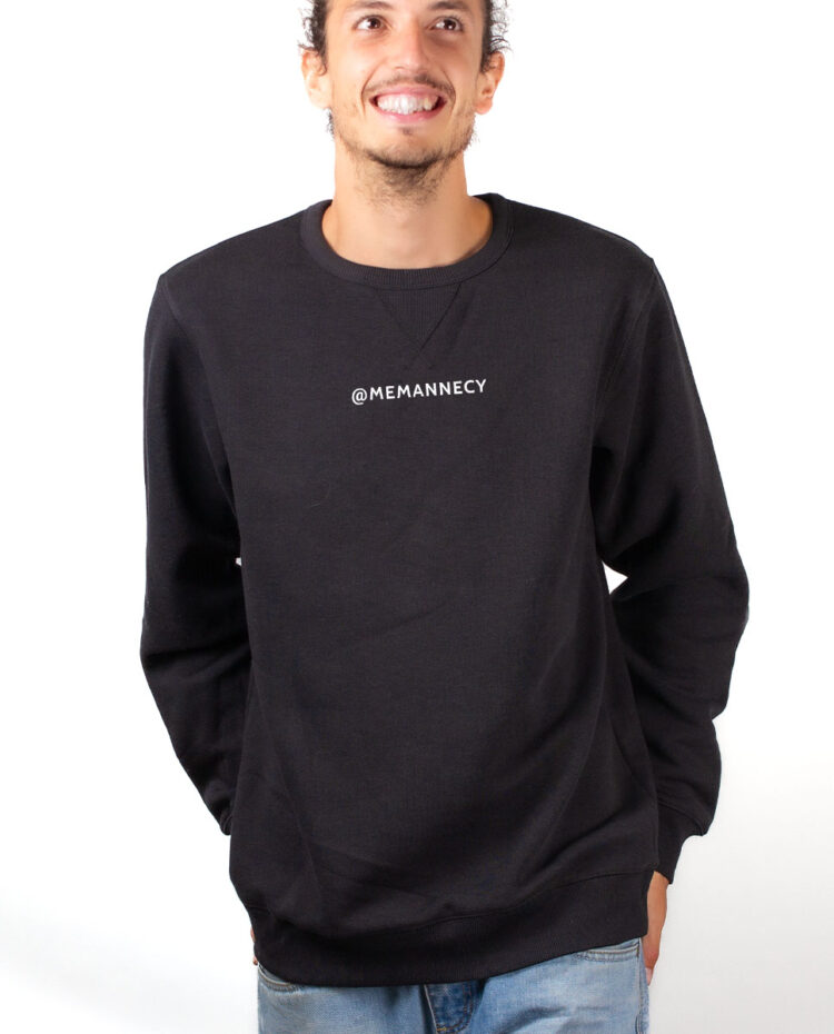 MemAnnecy Sweatshirt Pull Homme Noir PUNOI163