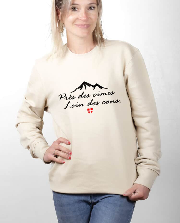 PUFNAT Pull Femme Naturel PRES DES CIMES LOIN DES CONS