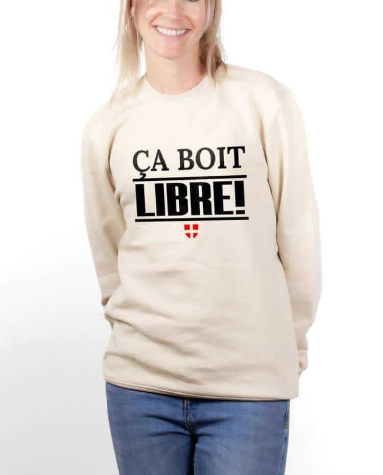 PUFNAT Sweatshirt pull Femme Naturel CA BOIT LIBRE