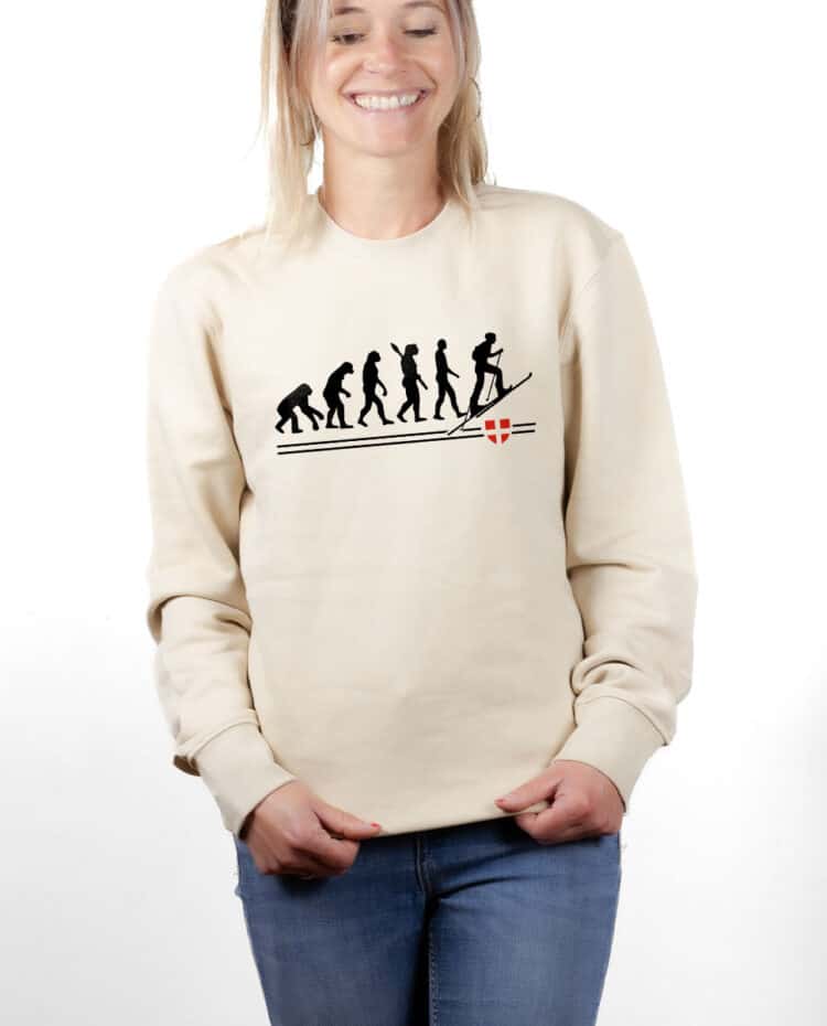 PUFNAT Sweatshirt pull Femme Naturel EVOLUTION SKI DE RANDONNEE