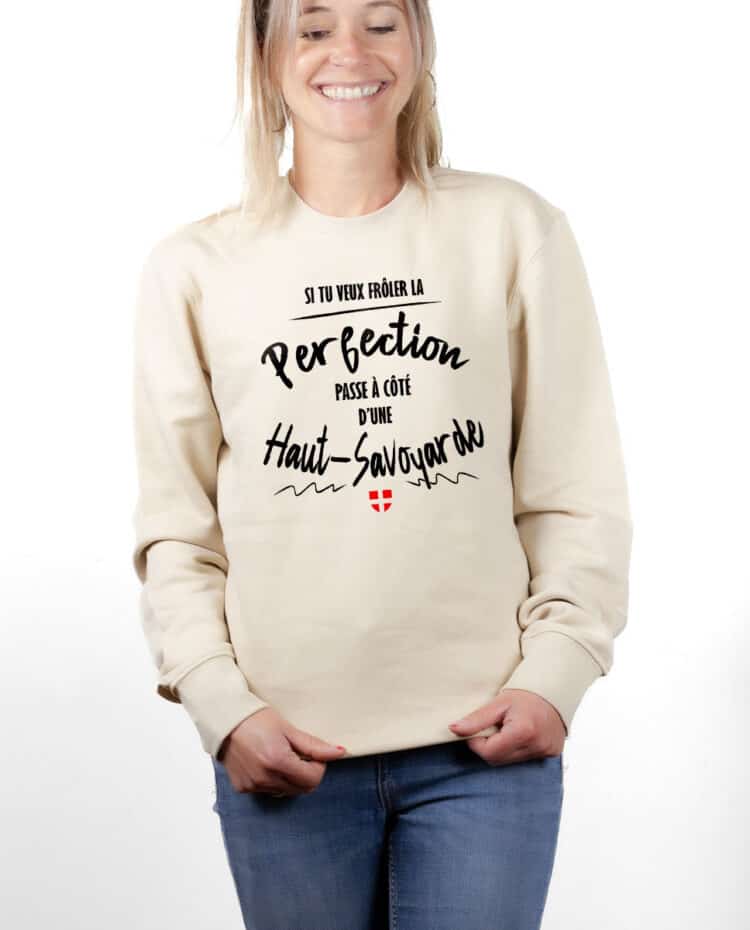 PUFNAT Sweatshirt pull Femme Naturel FROLE LA PERFECTION PASSE A COTE DUNE HAUT SAVOYARDE