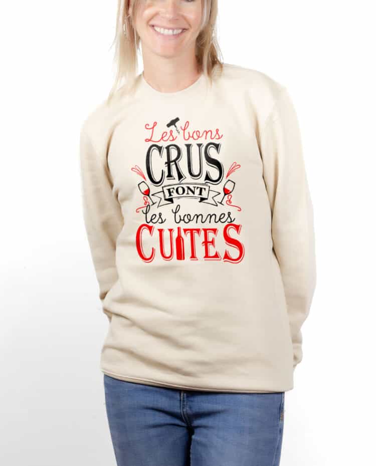 PUFNAT Sweatshirt pull Femme Naturel LES BONS CRUS