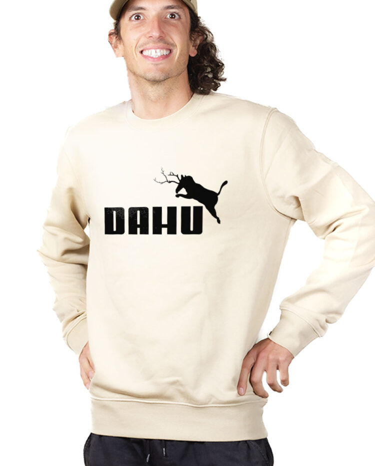 PUHNAT Sweatshirt Pull Homme Naturel DAHU