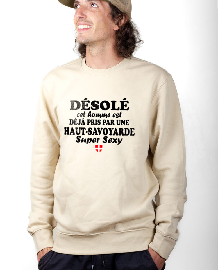 PUHNAT Sweatshirt Pull Homme Naturel DEJA PRIS PAR UNE HAUT SAVOYARDE