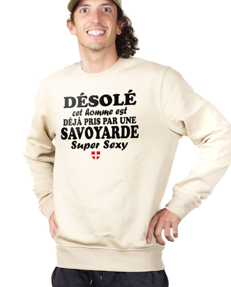 PUHNAT Sweatshirt Pull Homme Naturel DEJA PRIS PAR UNE SAVOYARDE