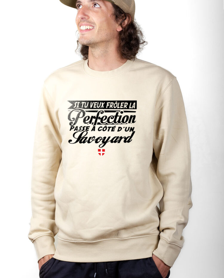 PUHNAT Sweatshirt Pull Homme Naturel Frole la perfection passe a cote d un savoyard