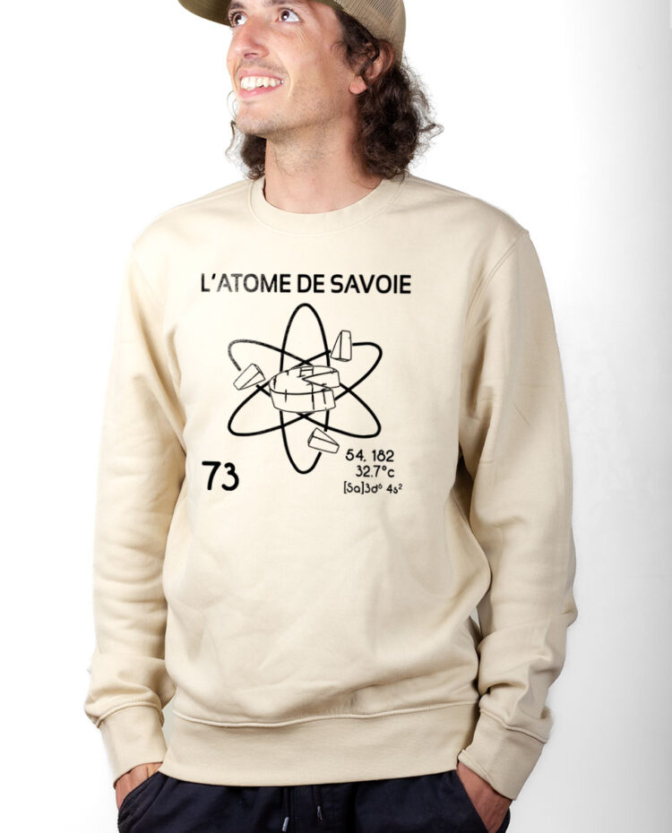 PUHNAT Sweatshirt Pull Homme Naturel L ATOME DE SAVOIE 73