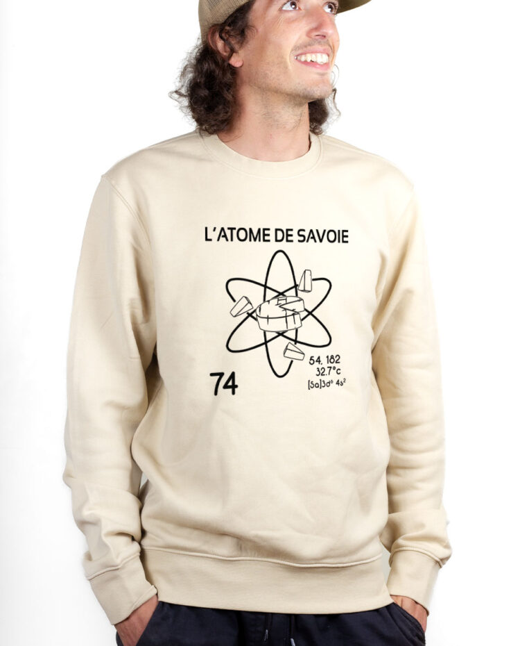 PUHNAT Sweatshirt Pull Homme Naturel L ATOME DE SAVOIE 74