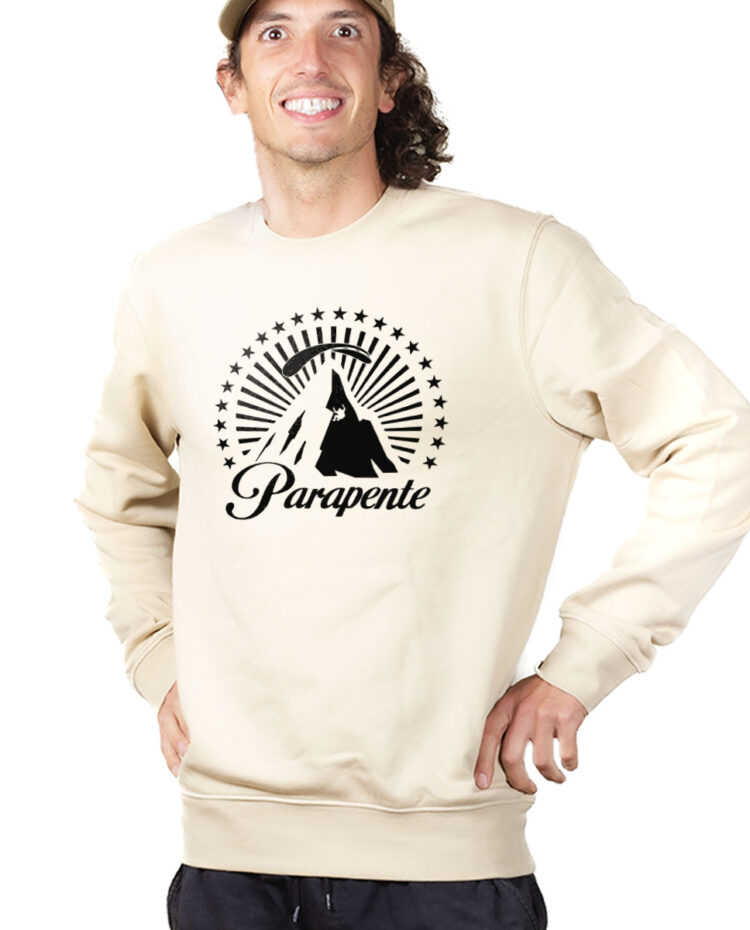 PUHNAT Sweatshirt Pull Homme Naturel PARAPENTE