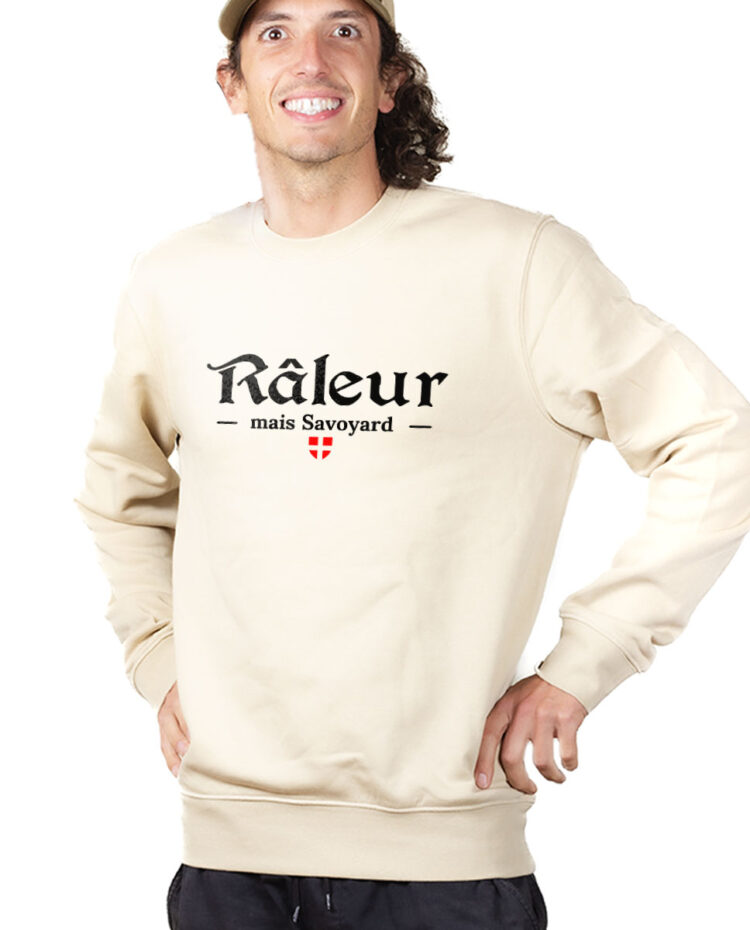 PUHNAT Sweatshirt Pull Homme Naturel RALEUR SAVOYARD