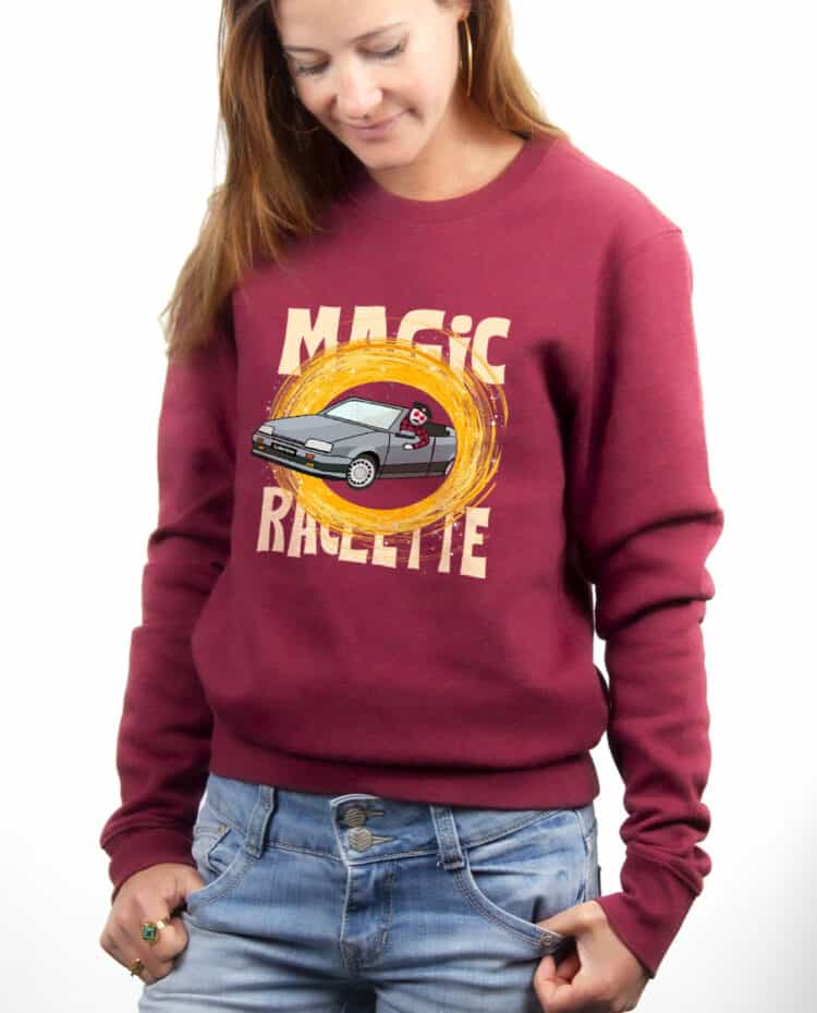 Pull Femme Bordeau PUFBOR DJ MATAFAN MAGIC RACLETTE