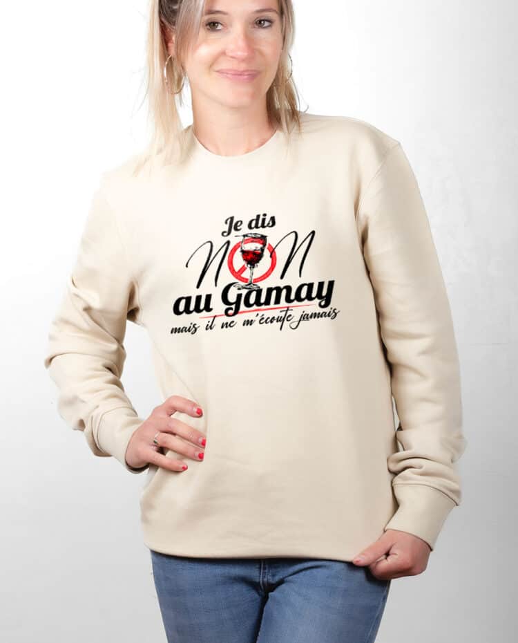 Pull Femme NATUREL PUFNAT JE DIS NON AU GAMAY