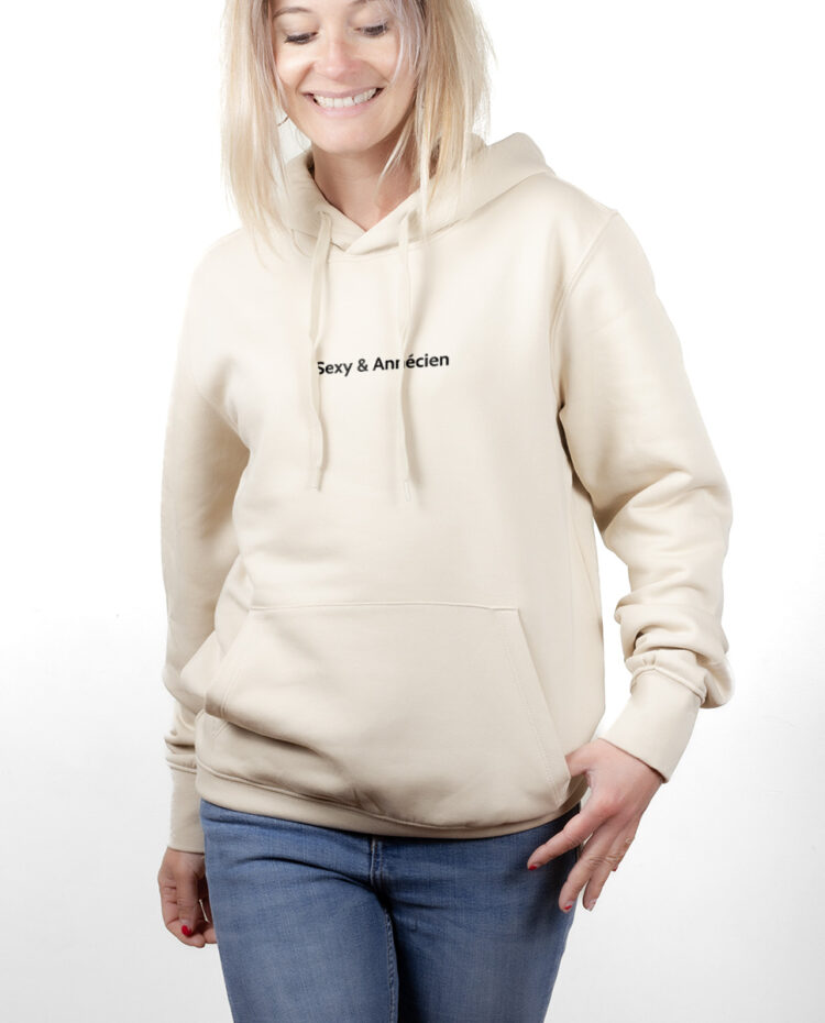 SEXY ANNECIEN hoodie Sweat capuche Femme naturel SWFNAT181