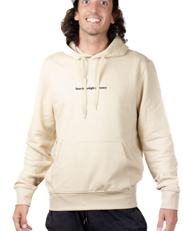 SOUS LE SUNLIGHT DANNECY Hoodie Sweat capuche Homme Naturel SWHNAT167