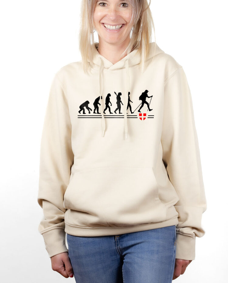 SWFNAT hoodie Sweat capuche Femme naturel EVOLUTION RANDONNEUR