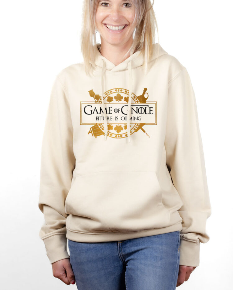 SWFNAT hoodie Sweat capuche Femme naturel GAME OF GNOLE