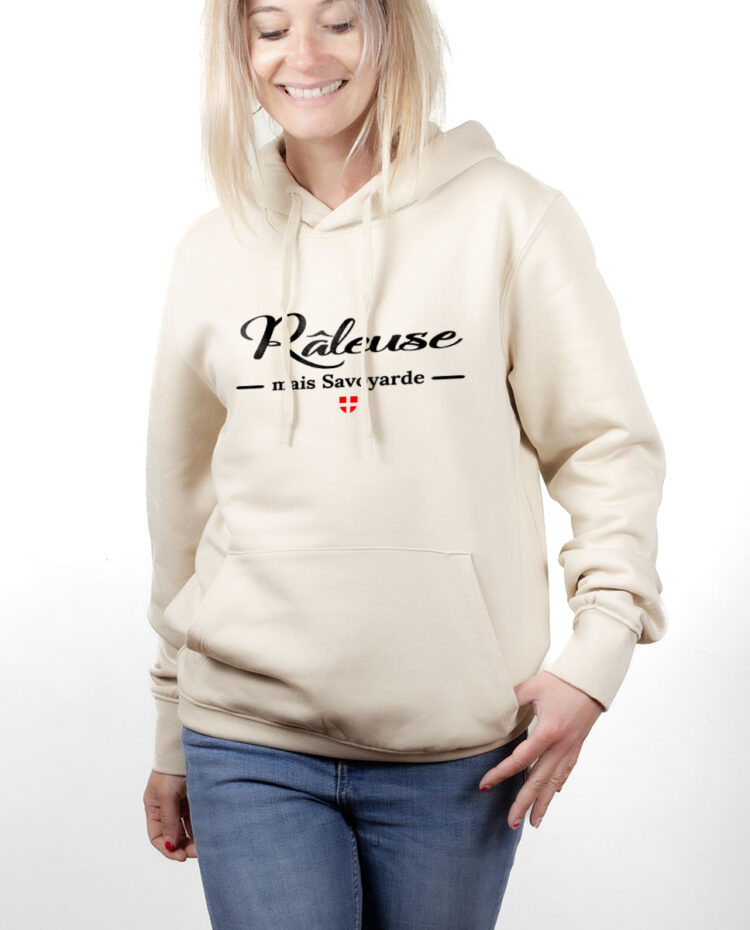 SWFNAT hoodie Sweat capuche Femme naturel RALEUSE SAVOYARDE