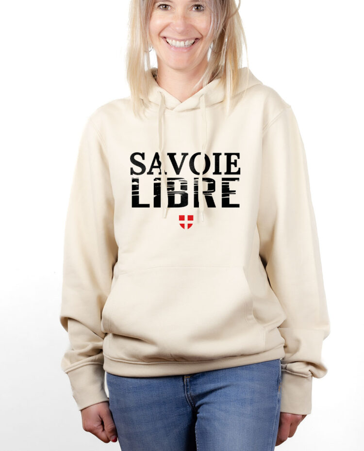 SWFNAT hoodie Sweat capuche Femme naturel SAVOIE LIBRE