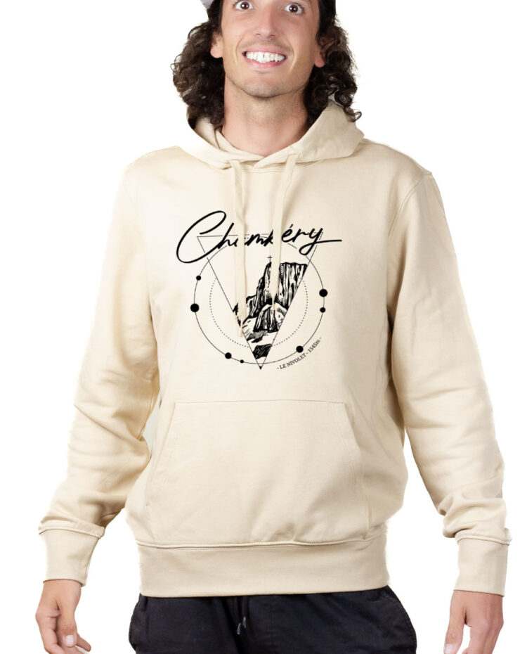 SWHNAT Hoodie Sweat capuche Homme Naturel CHAMBERY CROIX DU NIVOLET