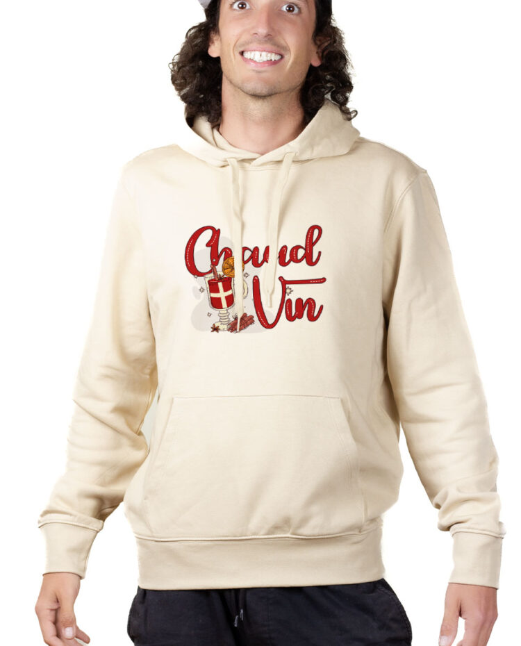 SWHNAT Hoodie Sweat capuche Homme Naturel CHAUD VIN