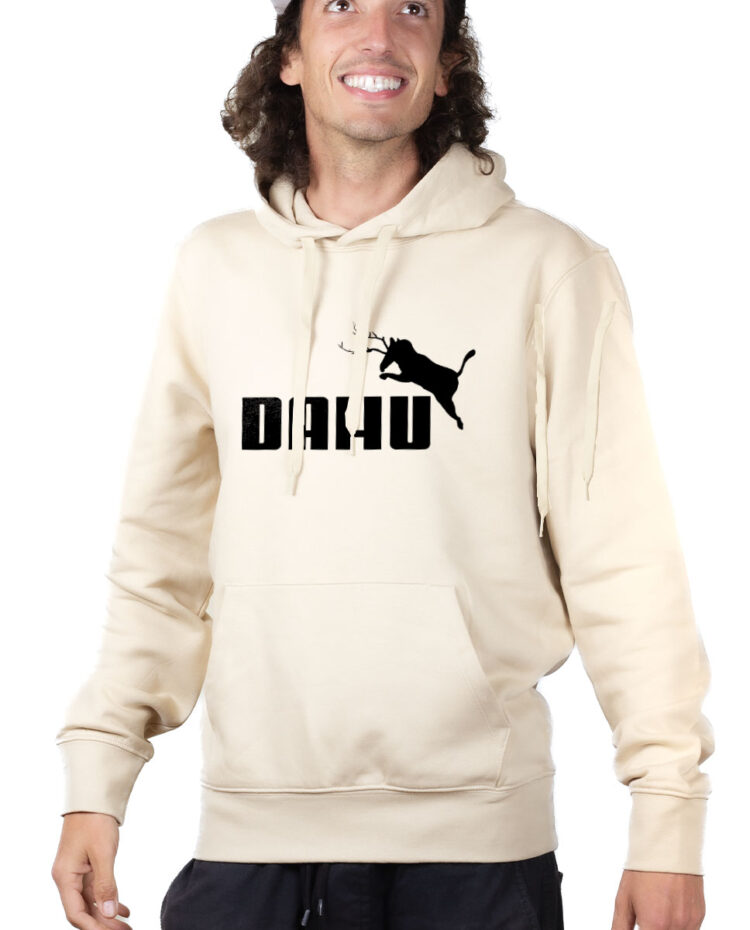 SWHNAT Hoodie Sweat capuche Homme Naturel DAHU