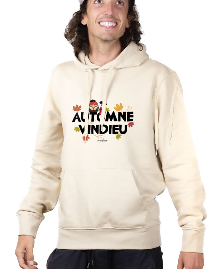 SWHNAT Hoodie Sweat capuche Homme Naturel DJ MATAFAN AUTOMNE VINDIEU