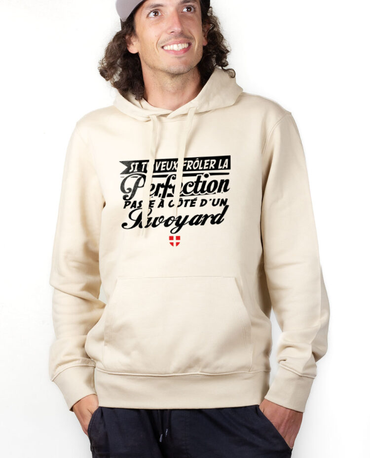 SWHNAT Hoodie Sweat capuche Homme Naturel Frole la perfection passe a cote d un savoyard