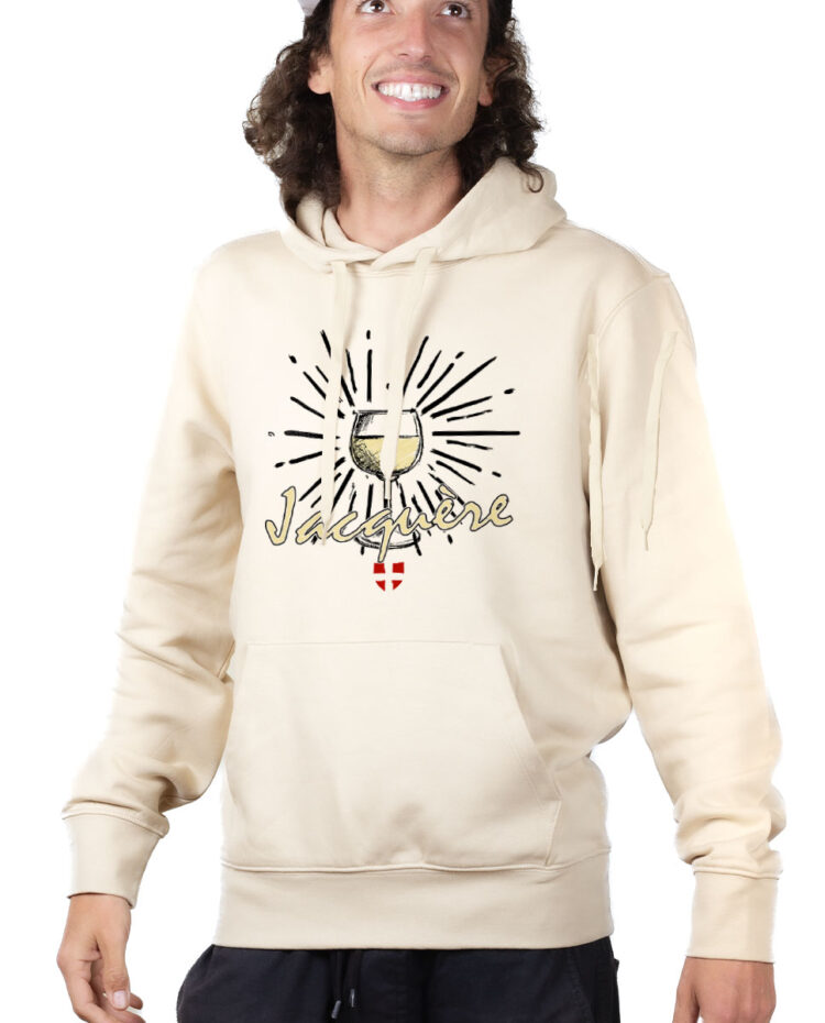 SWHNAT Hoodie Sweat capuche Homme Naturel JACQUERE