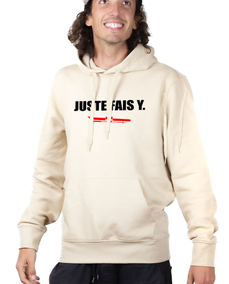 SWHNAT Hoodie Sweat capuche Homme Naturel JUSTE FAIS Y