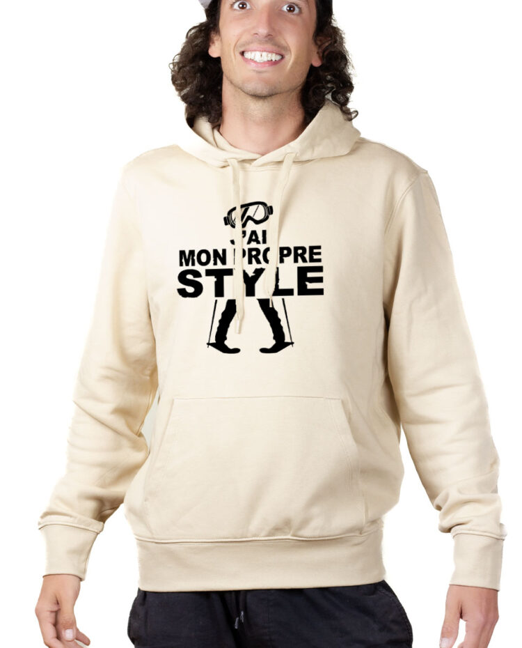 SWHNAT Hoodie Sweat capuche Homme Naturel J AI MON PROPRE STYLE