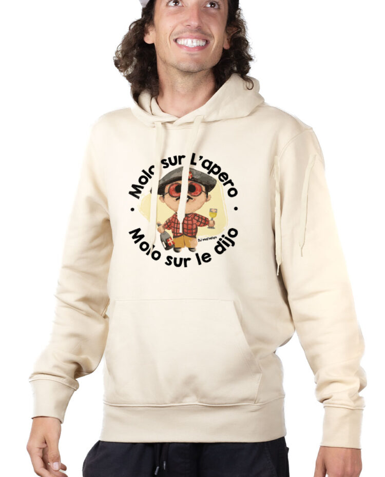 SWHNAT Hoodie Sweat capuche Homme Naturel MOLO SUR LE DIJO