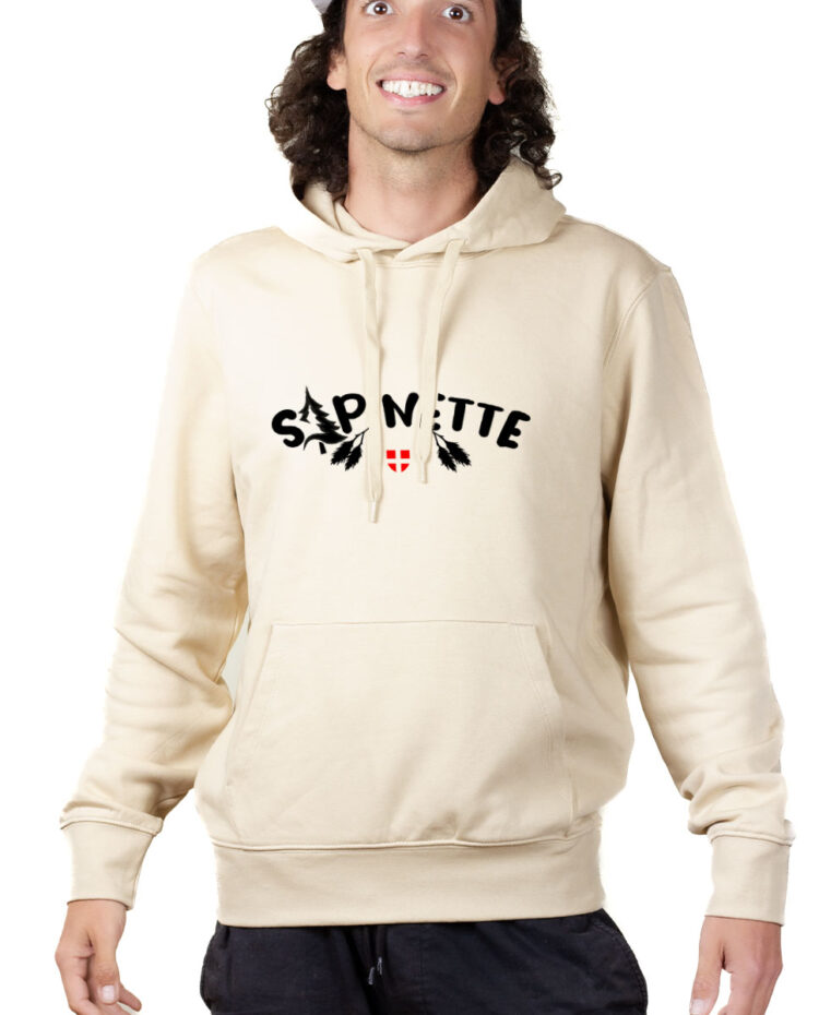 SWHNAT Hoodie Sweat capuche Homme Naturel SAPINETTE