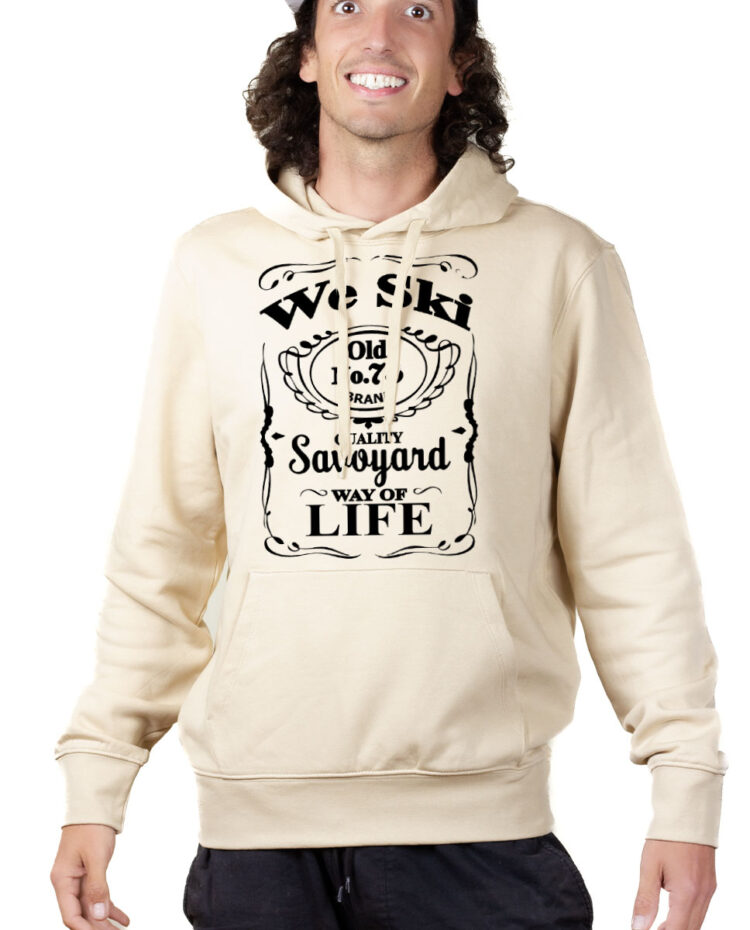 SWHNAT Hoodie Sweat capuche Homme Naturel WE SKI 73