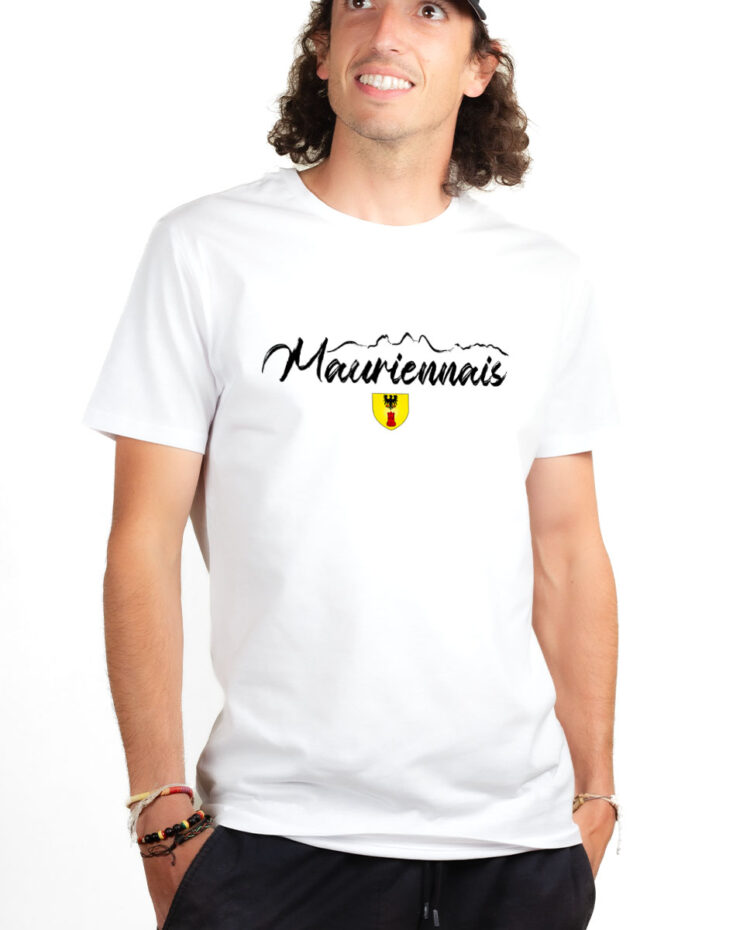 T shirt Homme Blanc TSHB MAURIENNAIS