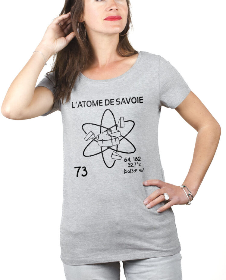 TSFG T shirt Femme Gris L ATOME DE SAVOIE 73