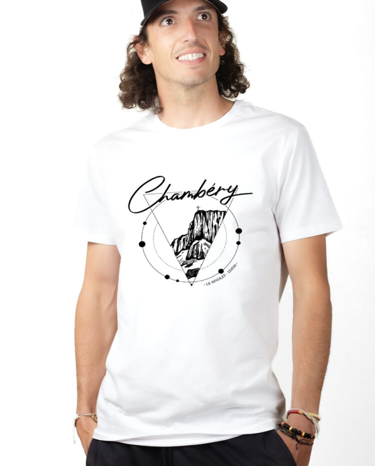 TSHB T shirt Homme Blanc CHAMBERY CROIX DU NIVOLET