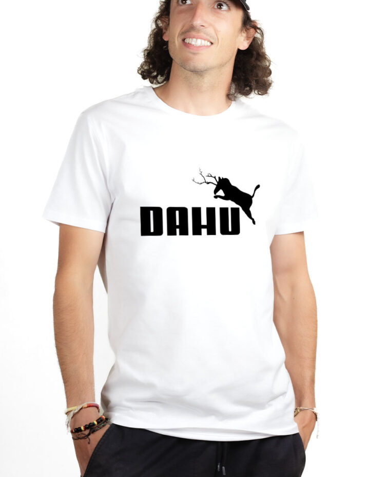 TSHB T shirt Homme Blanc DAHU