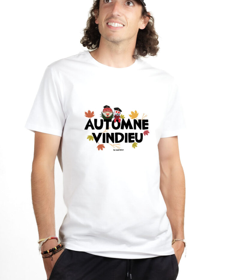 TSHB T shirt Homme Blanc DJ MATAFAN AUTOMNE VINDIEU