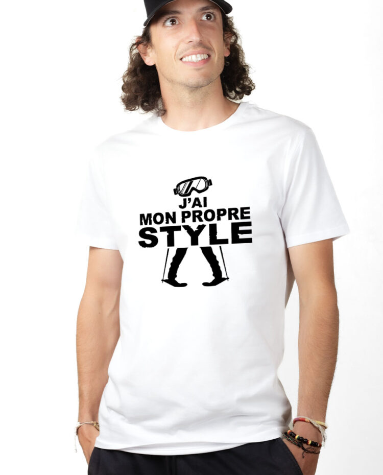 TSHB T shirt Homme Blanc J AI MON PROPRE STYLE