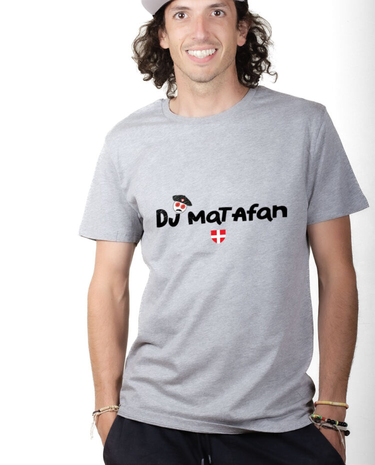 TSHG T shirt Homme Gris DJ MATAFAN