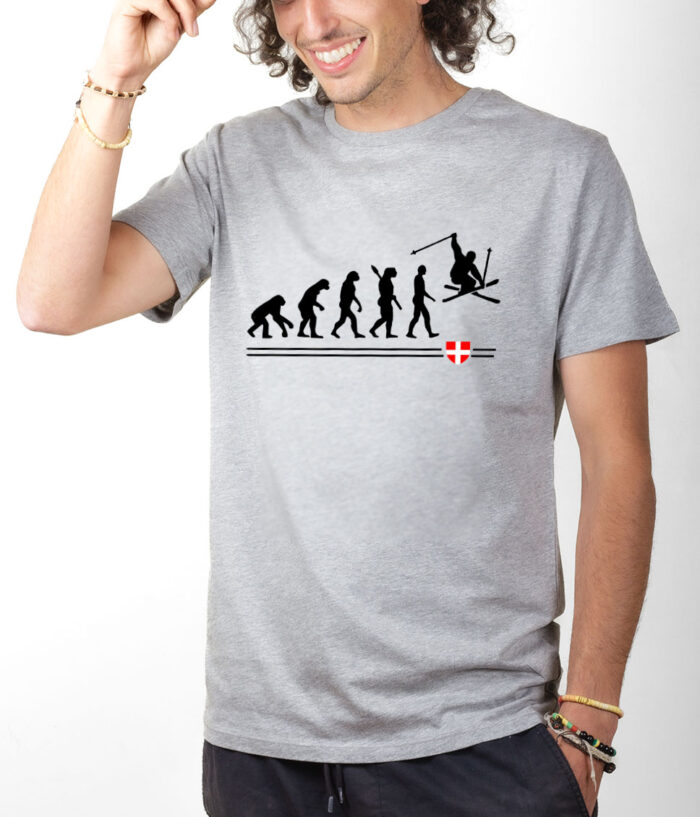 TSHG T shirt Homme Gris EVOLUTION SKI